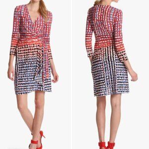 BCBGMAXAZRIA Women's Adele Printed Wrap Dress